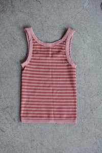 Dusty Rose Striped Reversible Tank