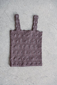 Mocha Lace Square Neck Tank