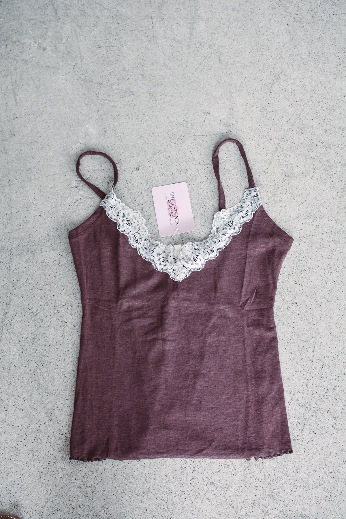 Chocolate Lace Camisole