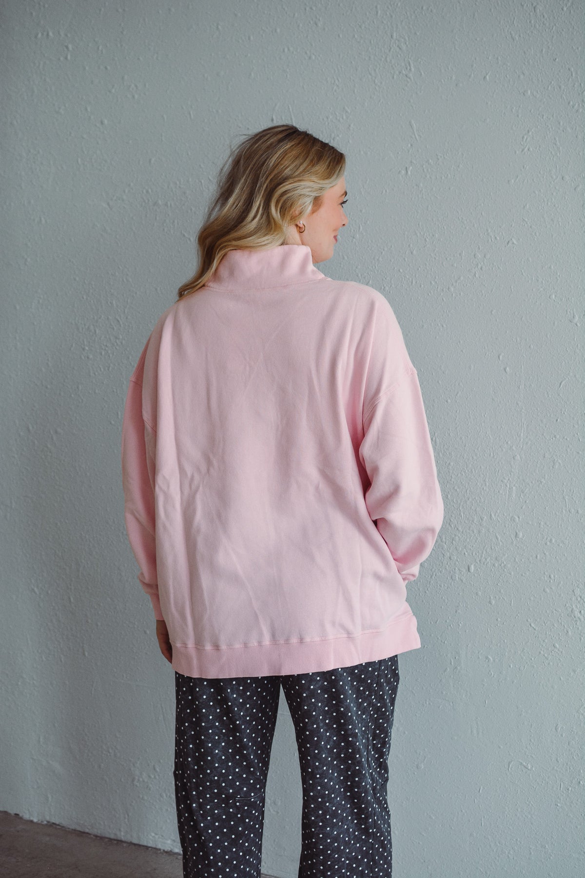 Charlie Blush Mock Neck