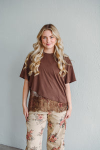Sienna Asymetrical Lace Top