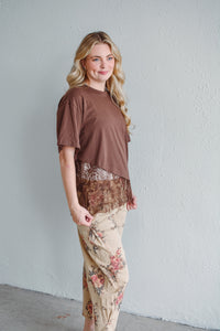 Sienna Asymetrical Lace Top