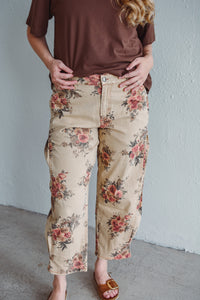 Khaki Bloom Pant
