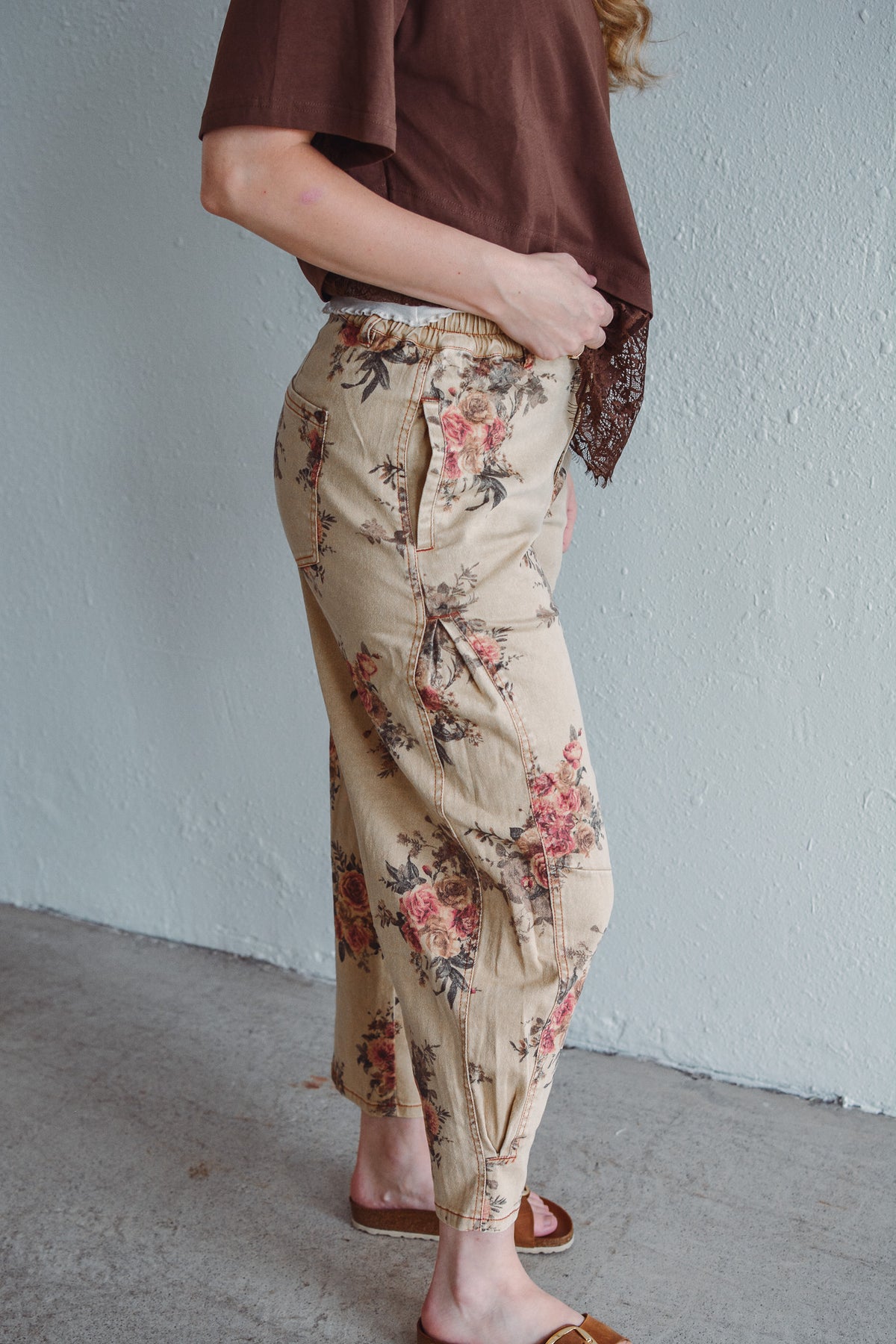 Khaki Bloom Pant