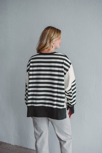 Hadley Green Stripe Pullover