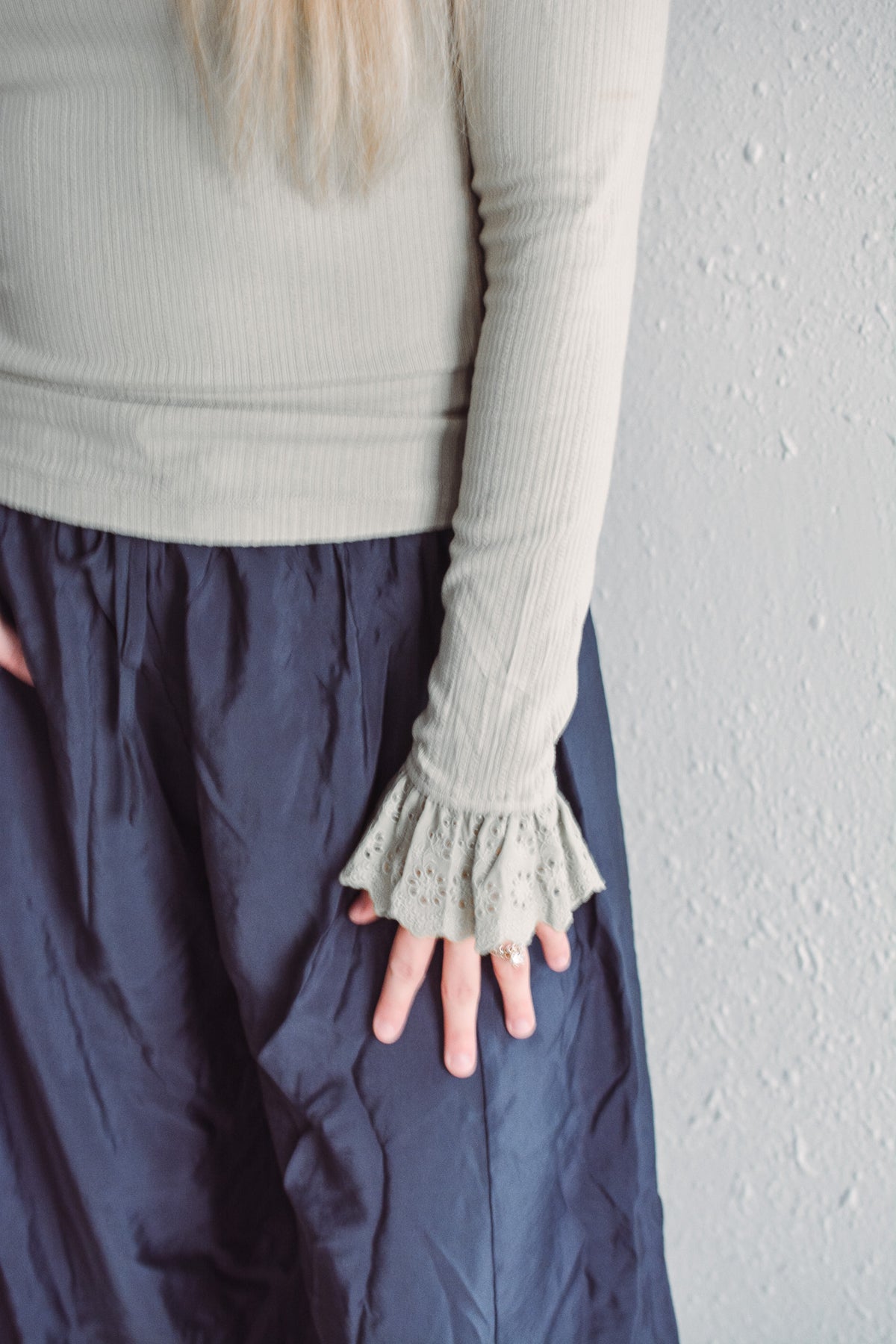 Sage Textured Knit Top