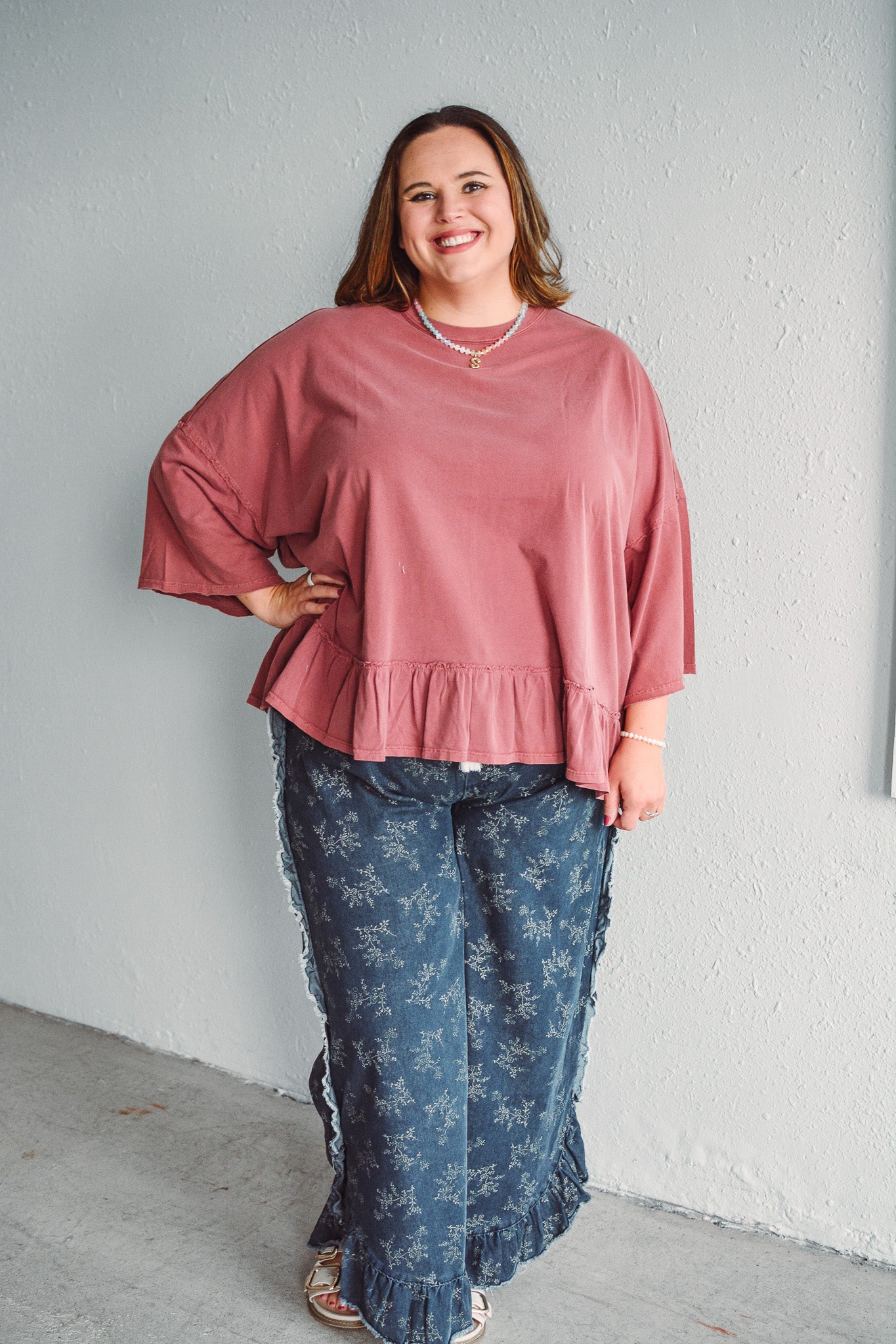 Fleur Ruffle Denim