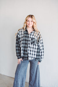 Marlow Black Plaid Flannel