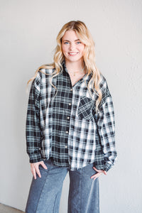 Marlow Black Plaid Flannel