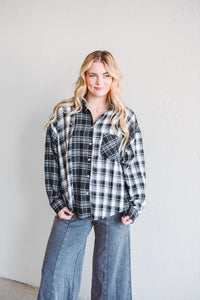 Marlow Black Plaid Flannel