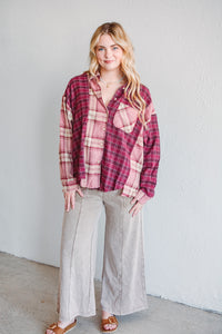 Marlow Pink Plaid Flannel