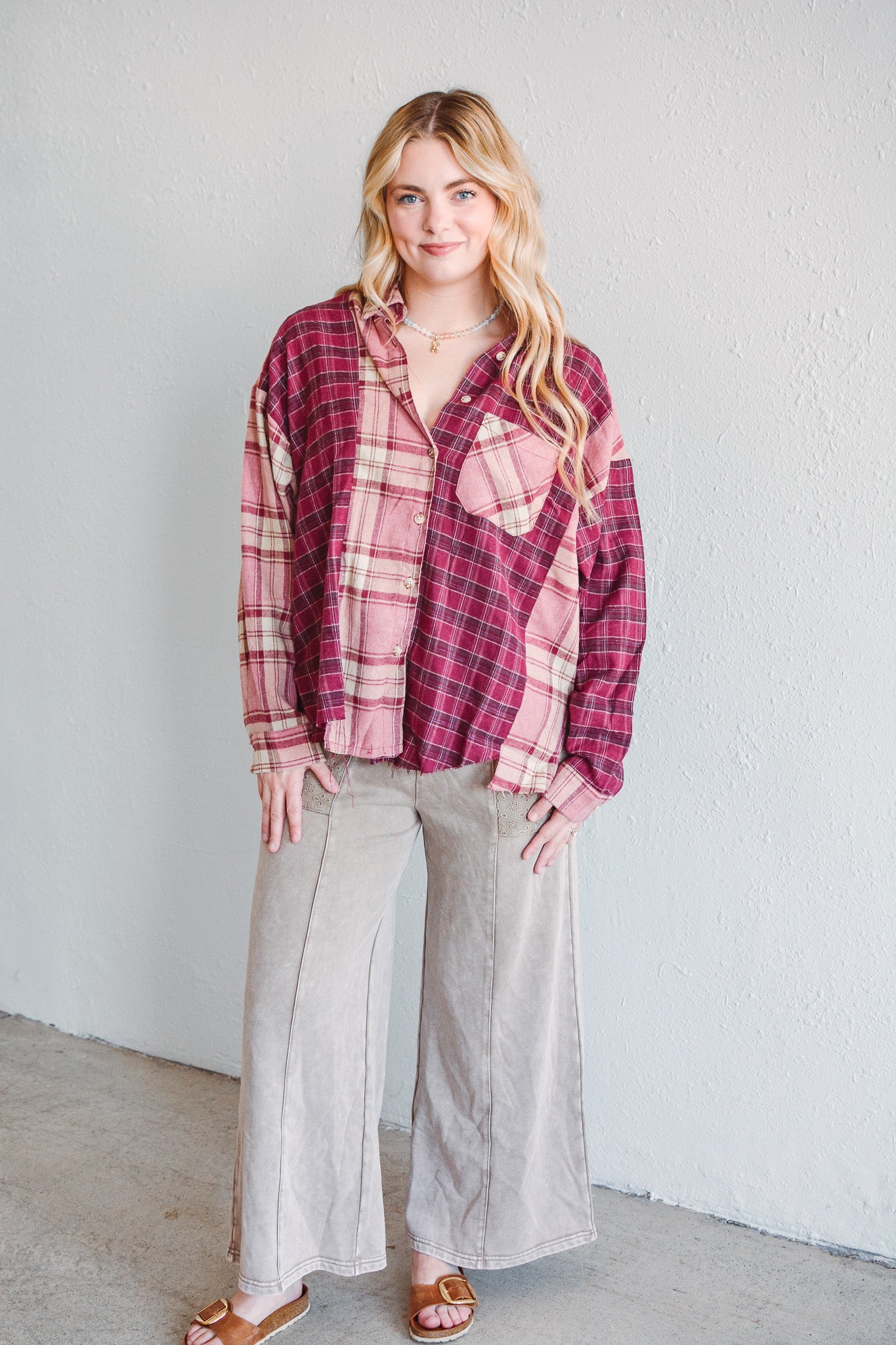 Marlow Pink Plaid Flannel
