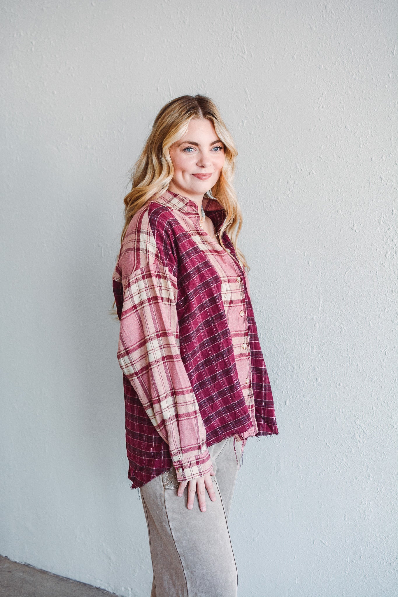 Marlow Pink Plaid Flannel