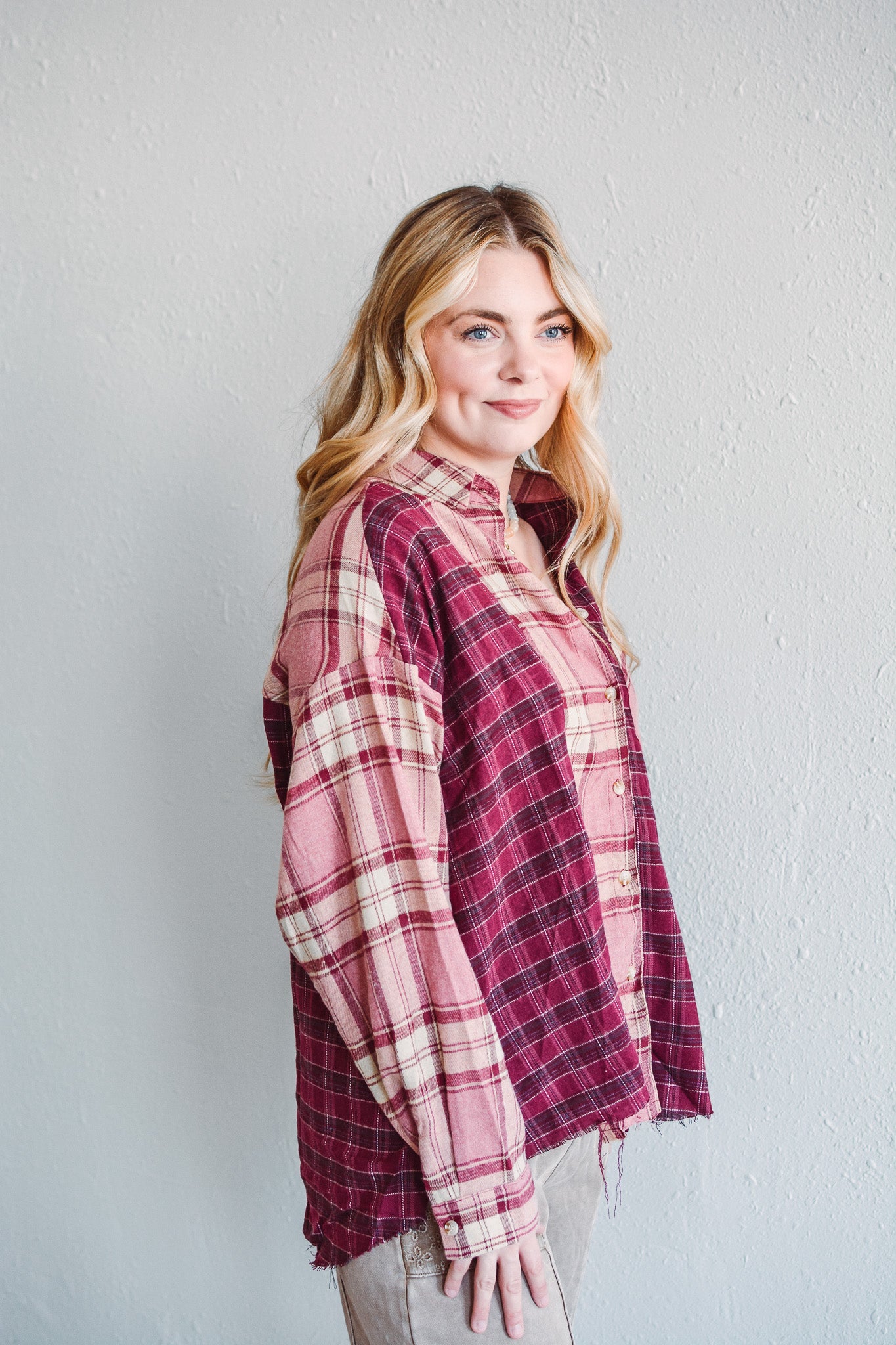 Marlow Pink Plaid Flannel