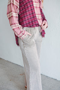 Mocha Eyelet Lace Pant