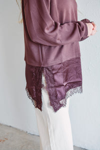 Sabrina Lace Contrast Top