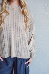 Hazel Cable Knit Sweater