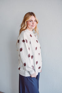 Grey Reversible Game Day Sweatshirt