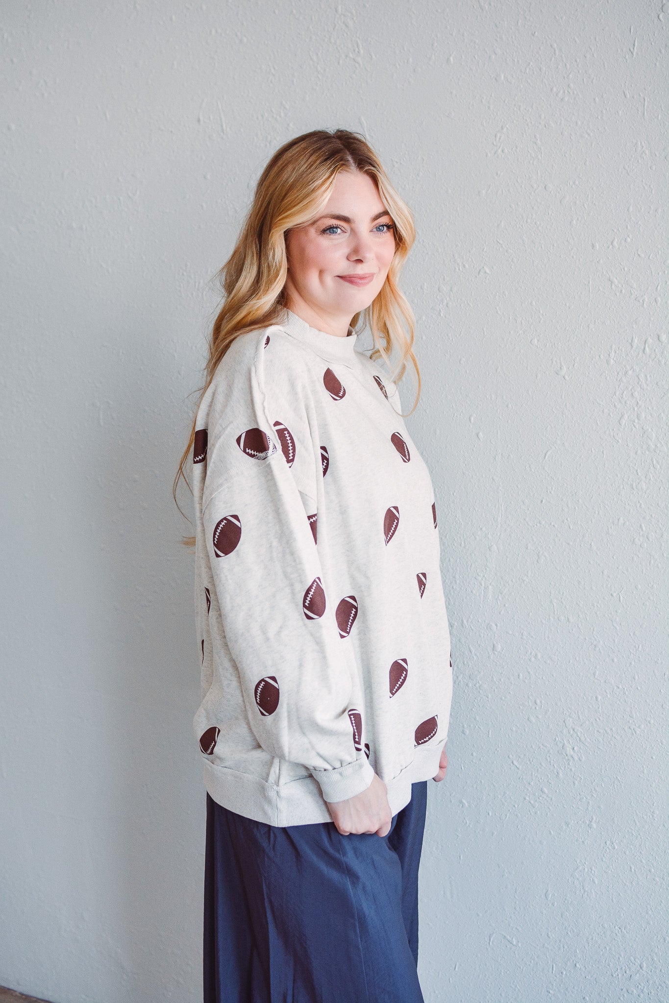 Grey Reversible Game Day Sweatshirt