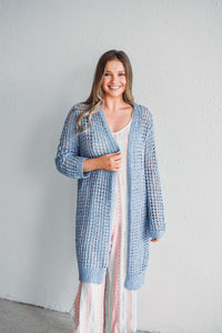 Dusty Blue Cardi