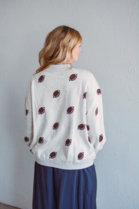 Grey Reversible Game Day Sweatshirt