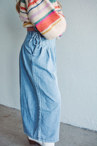 Hallie Pleated Denim