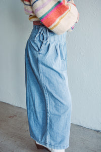Hallie Pleated Denim