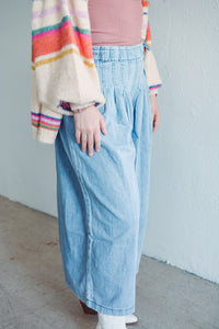 Hallie Pleated Denim