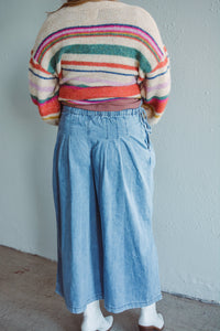 Hallie Pleated Denim