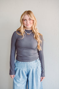 Pebble Basic Mock Neck