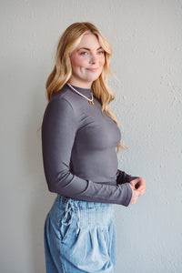 Pebble Basic Mock Neck