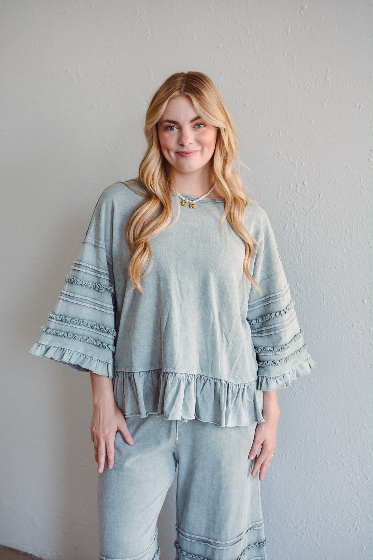 Hannah Ruffle Top