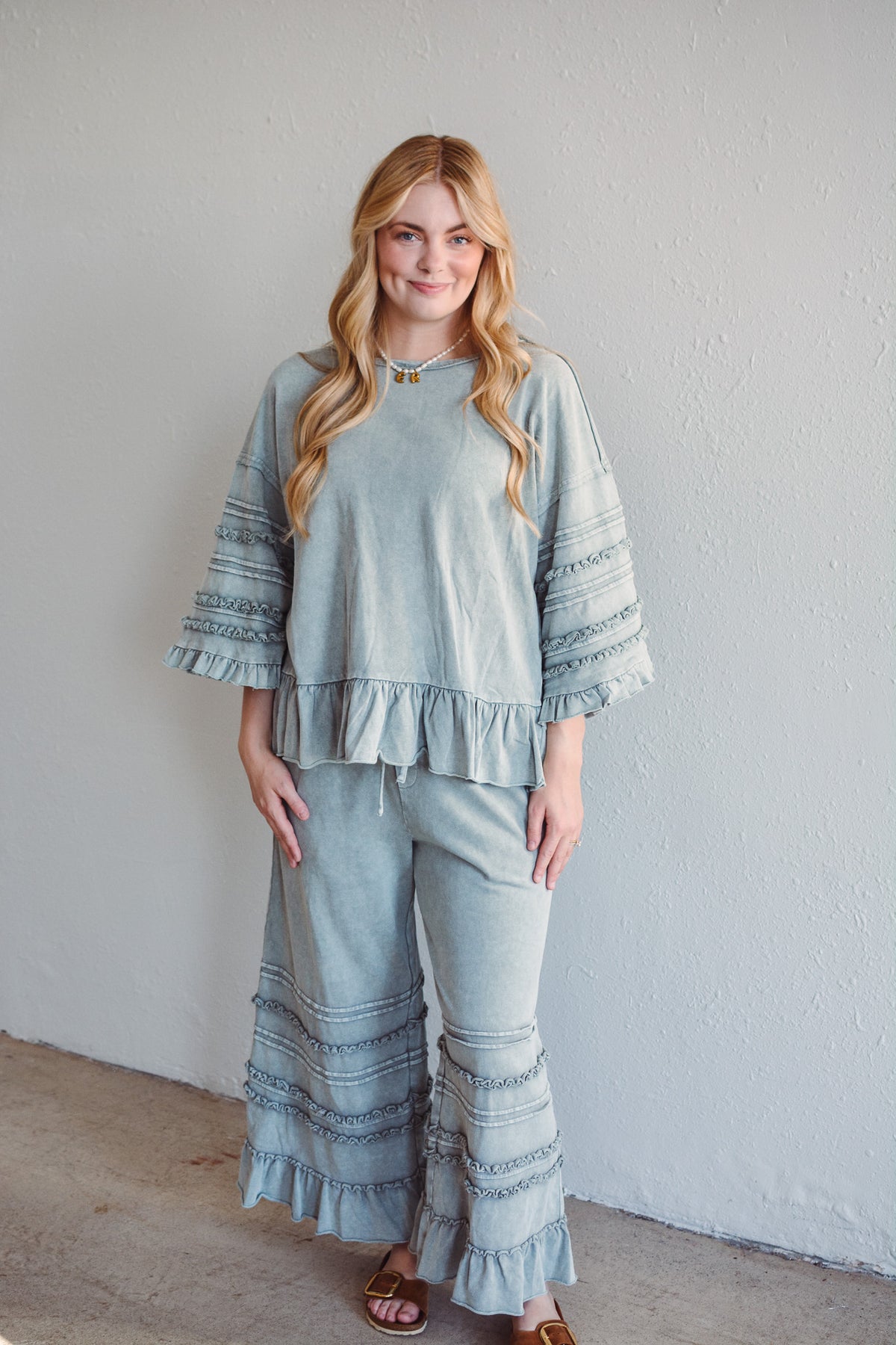 Hannah Ruffle Top