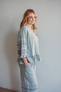 Hannah Ruffle Top