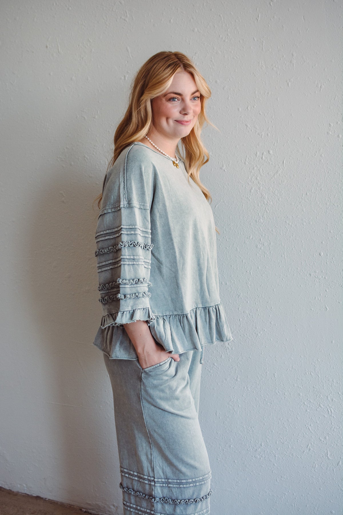 Hannah Ruffle Top