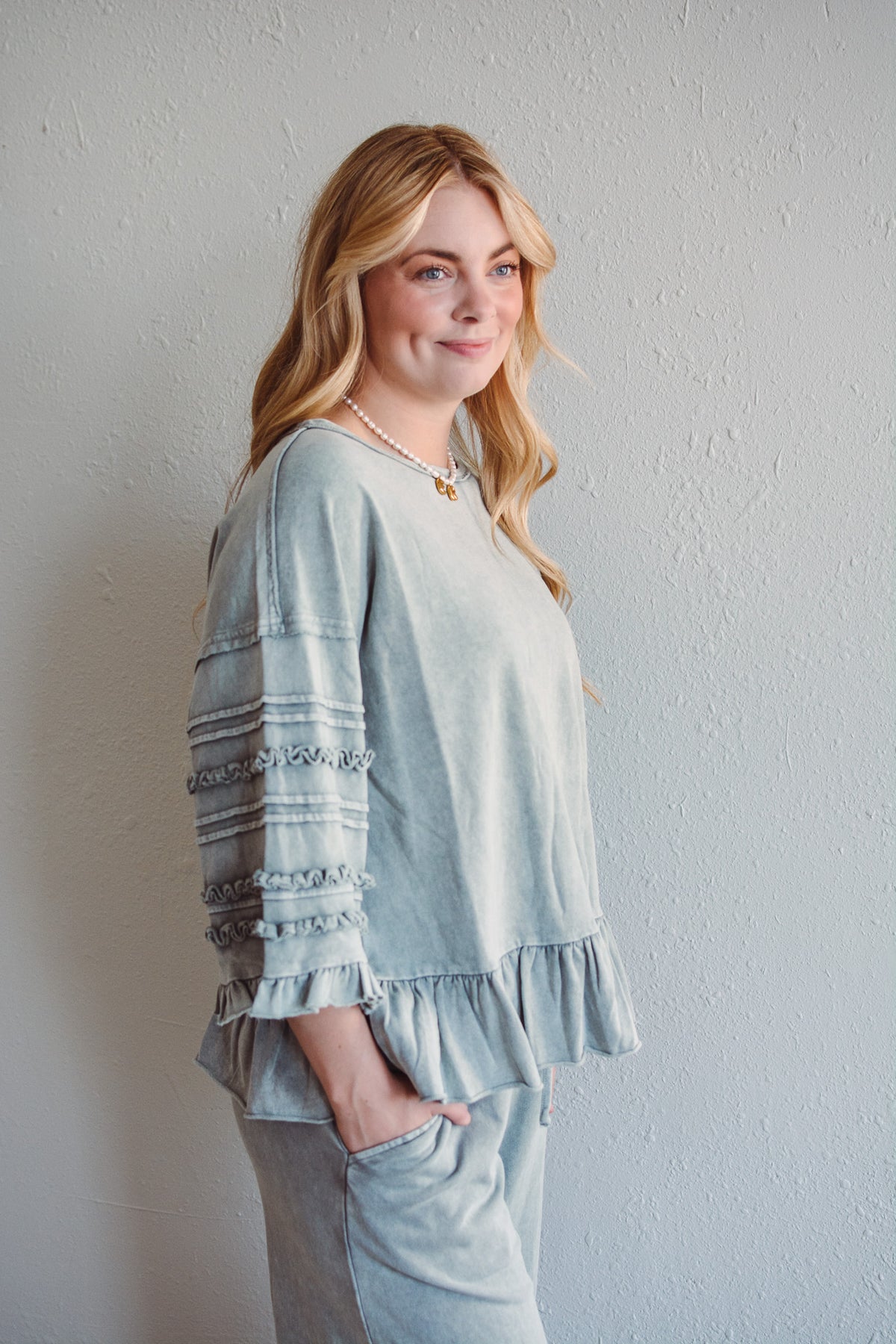 Hannah Ruffle Top