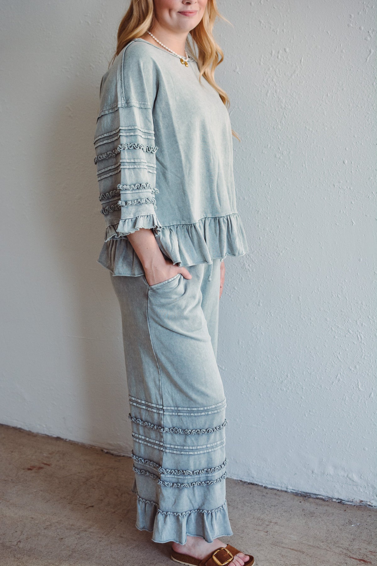 Hannah Ruffle Top
