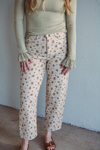 Floral Ecru Pant