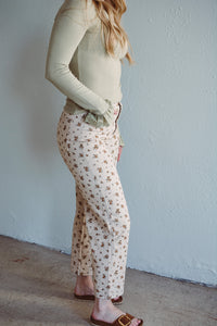 Floral Ecru Pant