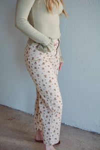 Floral Ecru Pant