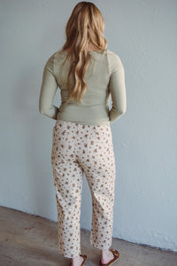 Floral Ecru Pant