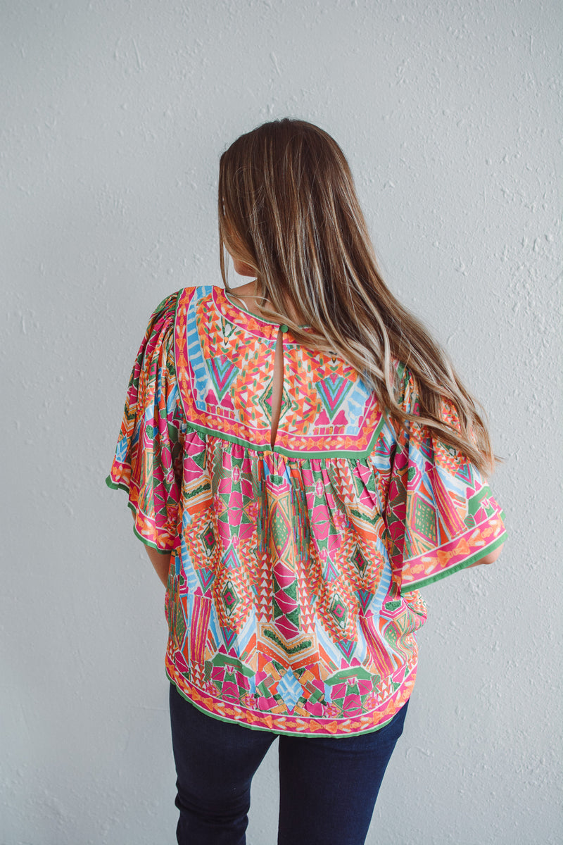 Amelia Aztec Top