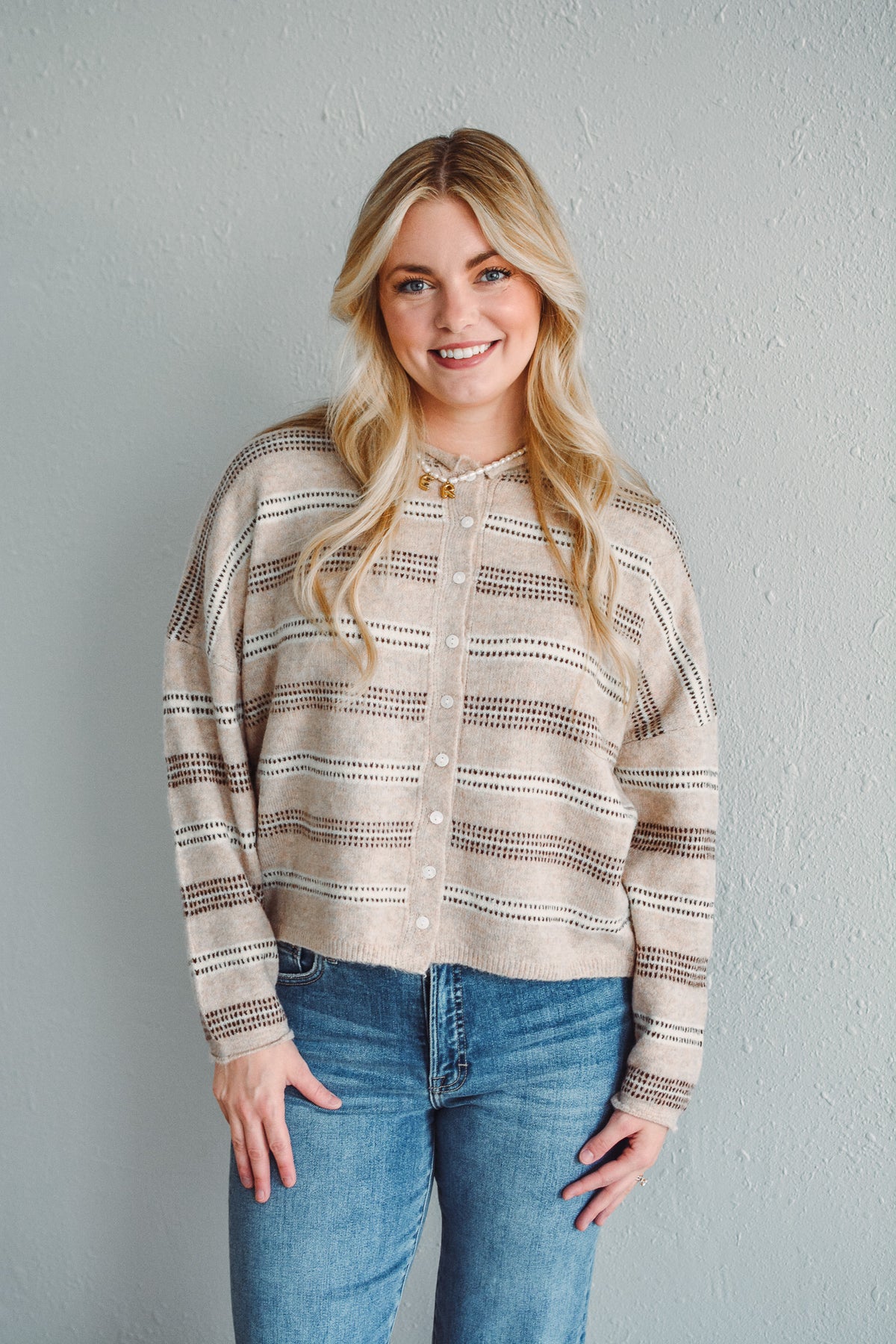 Dottie Striped Cardigan