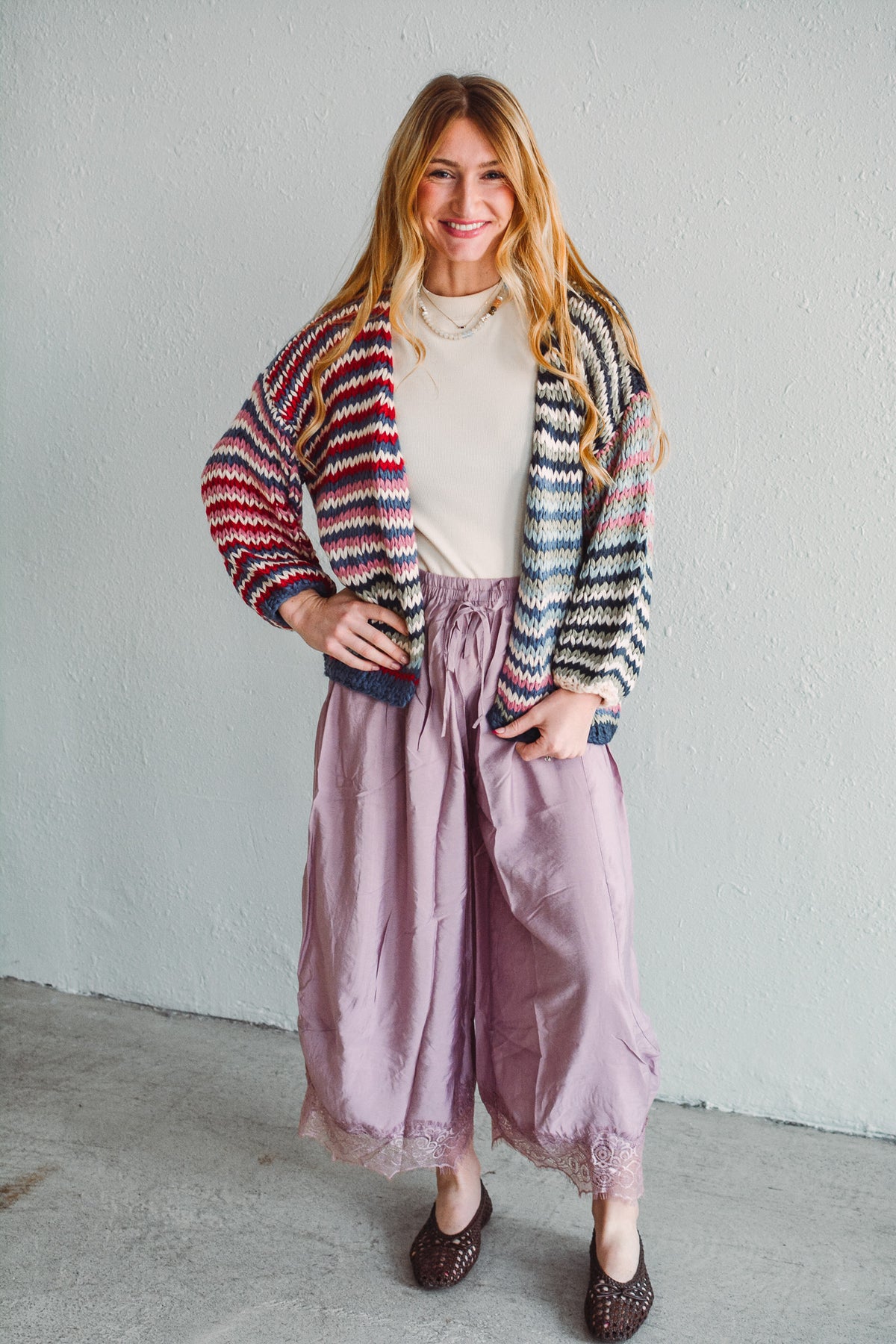 Colorful Knit Cardi