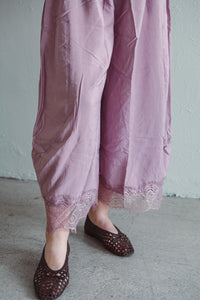Mellie Mauve Lace Pant