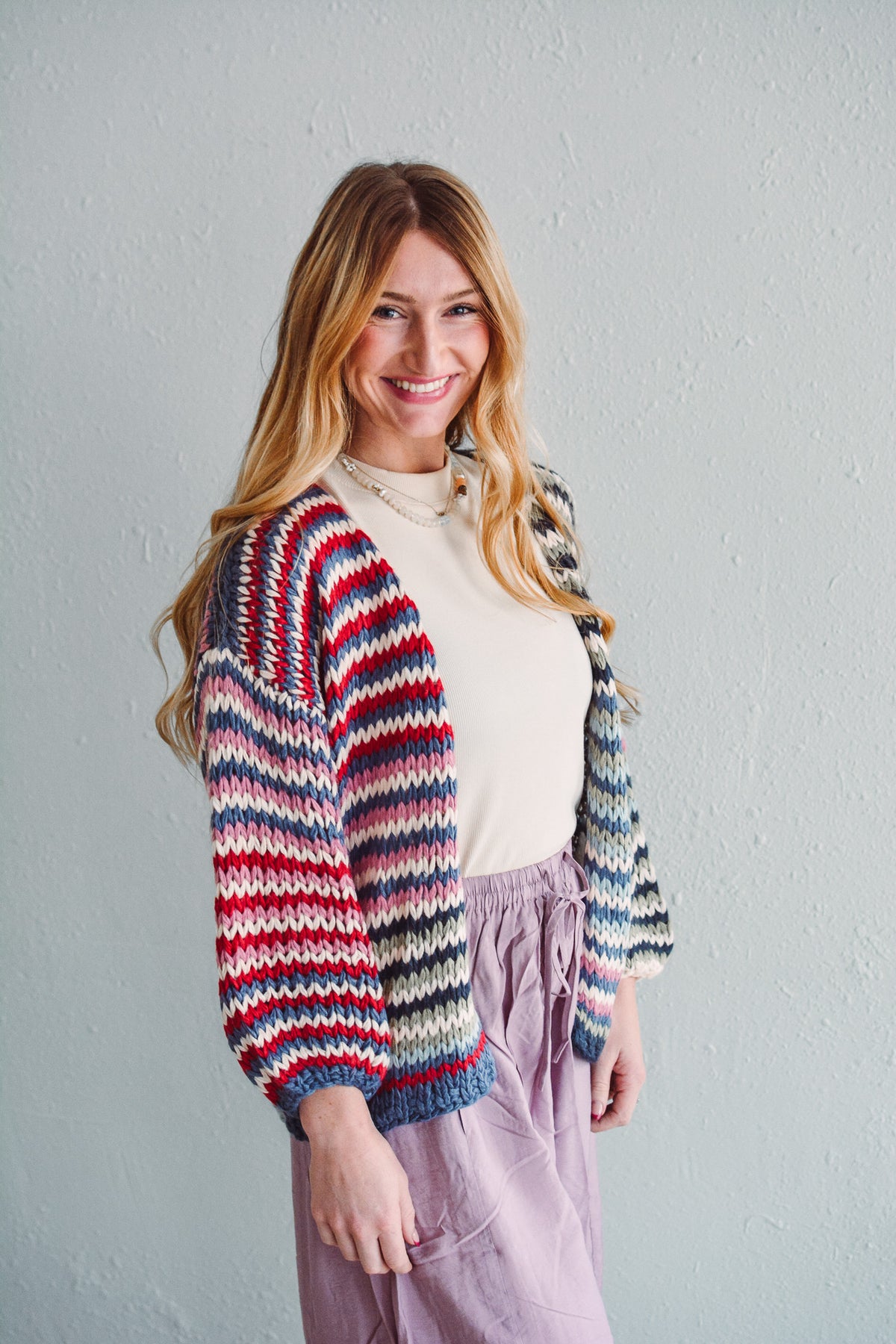 Colorful Knit Cardi