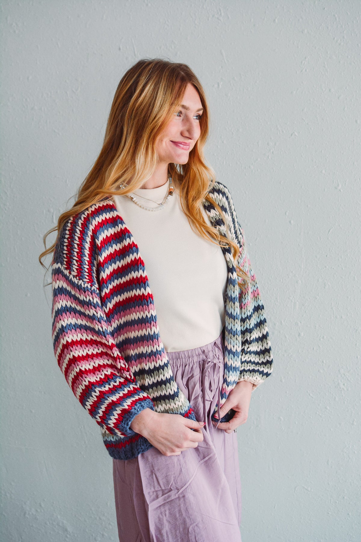 Colorful Knit Cardi