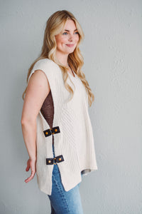Oat Buckle Sweater Vest