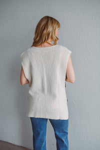 Oat Buckle Sweater Vest