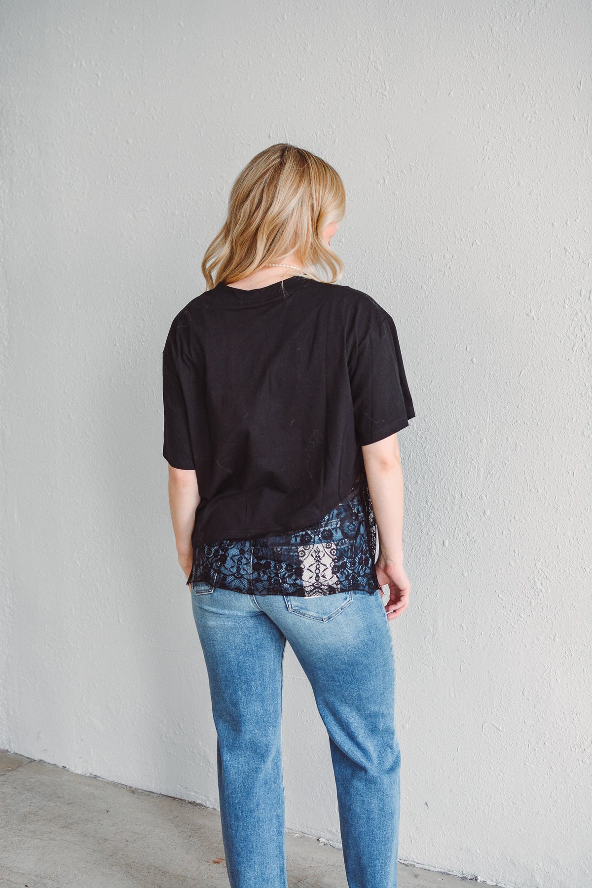 Sienna Asymmetrical Black Top